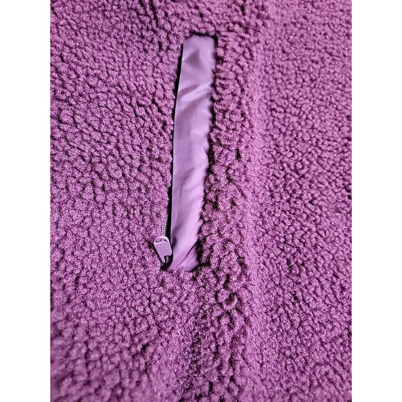 Athleta Fleece Pullover Womens XS Purple Fleece Deep Pile Outdoor Running Hiking - Picture 6 of 16